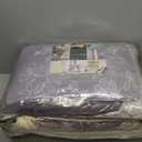 Madison Park Luna Quilt Modern Classic Design All Season, Breathable Coverlet Lightweight Bedding Set, Matching Shams, Decorative Pillow, King/Cal King(104"x94"), Floral Taupe 6 Piece, King/California King