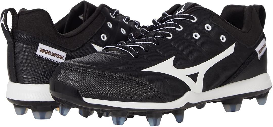 Mizuno Women's 9-Spike Advanced Finch Elite 5 Softball Shoe (Black/White)
