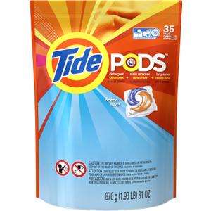 Pods Laundry Detergent, Ocean Mist Scent, 35/Pack, 1/Case