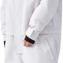 WOWULOVELY One Piece Snow Suit for Kids Toddler Girls and Boys Snowsuit Waterproof Insulated Jumpsuit Coveralls Snowboard (14, White)