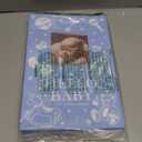 Lanpn Baby Photo Album 4x6 300 Pockets, Linen Newborn Bebe Ultrasound Photo Album with Memo Writing Area, Cover Photo Book, Picture Album for kids, Baby Boy Memory Book Keepsake Blue