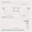 racico Blue Light Glasses for Men Computer - Gaming Blocking Anti Eyestrain, UV Clear Lens Nerd Costume Fake Eyeglasses