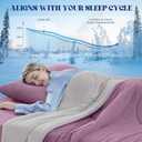 Cooling Comforter Queen Size for Hot Sleepers，108″x90″, Muted Pink, King / Cali King