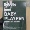 Babelio Foldable Baby Playpen with Mat, Snap-Play, 46" × 46"