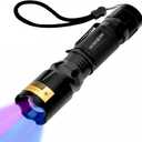 UV Flashlight Black Light- 365nm 395nm Ultraviolet Flashlights, Handheld Blacklight Torch Woods Lamp for Pet Urine Stains Detection, Rocks & Minerals, Glue Curing, Scorpions Finder and Uranium Glass