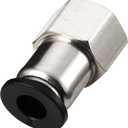 Push to Connect Fittings 1/4 Inch OD 1/4 NPT Female Air Line Connectors Straight Quick Connect 10 Pack
