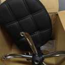 Black Minimalist Swivel Stool with Wheel Perfect for Work SPA Shop Massage Height-Adjustable and Cost-Effective Rolling Stool Chair with Square Seat