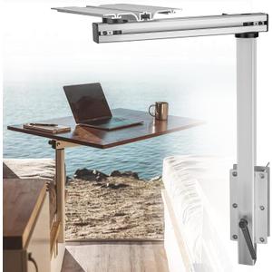 AUXMART Removable RV Table Leg RV Accessories 360 Degree Rotation Height Adjustable Aluminum Alloy Table Leg Bracket for RV Motorhome Caravan Yachts