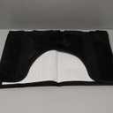 SHACOS Bathroom Rugs Sets 3 Piece with Toilet Lid Cover, 16"x24"Bath Mat and 20"x24" U-Shape Contoured Toilet Mat Machine Washable Shaggy Absorbent Bath Rugs (Black)