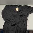 Amegoya Women's Short Sleeve V Neck Formal Wedding Guest Maxi Dresses Spring Fall Evening Party Long Dresses (Burnout-black)