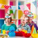 2 x 30 Pack Birthday Crowns for Kids Classroom, Paper DIY Crowns Hats for School Classroom Birthday Party Supplies