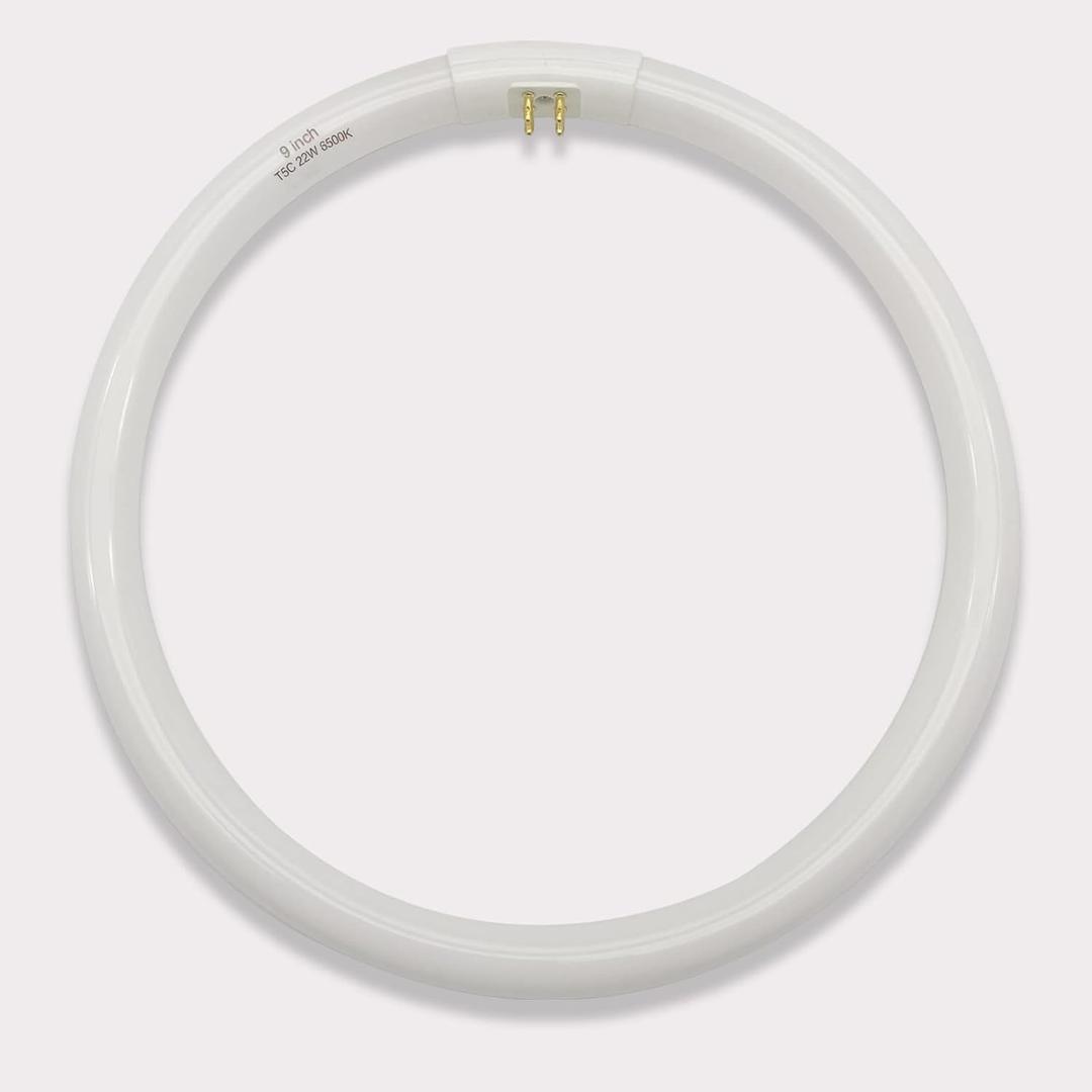 9 inch (FB681) T5 Circular Bulb Replacement for Zadro GLA, GLAW, SLWR, SLVR Makeup Mirror,22W Fluorescent Bulb,G10q 4 Pin Inward, 6500K Daylight Fluorescent lamp