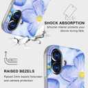 Magnetic for iPhone 16 Plus Case Cute for Women, [Compatible with Magsafe][Drop Protection] Flower Slim Oil Painting Printed Girly Phone Case for iPhone 16 Plus