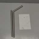 Toilet Paper Holder Free Standing, 6 Rolls Modern Stainless Steel Standing Bathroom Toilet Paper Roll Holder Stand with Storage Brushed Nickel Tissue Holder, Marble Base, Naturous