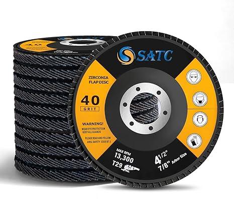 20 Pcs Flap Discs, 4 1/2 Flap Sanding Disc for Angle Grinder 40 60 Grit Grinding Disc Flap Grinding Wheel for Wood & Metal Sanding