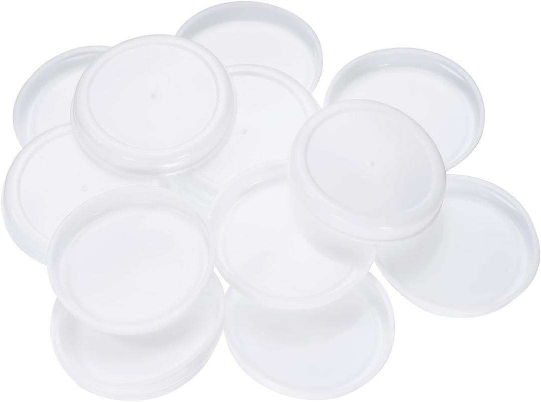Uxcell 50 Pcs Mailing Tube End Caps 3" ID Round Cardboard Shipping Tube End Caps Protective Plastic Poster End Caps for Paper Mailing Tubes Shipping and Storage of Documents and Art