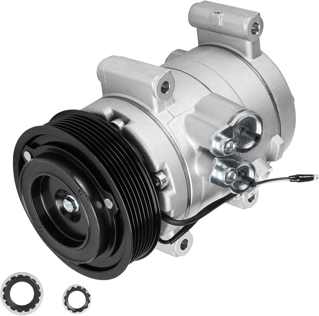 TadaMark Air Conditioner A/C Compressor with Clutch Fit for Toyota Tacoma 2.7L 4.0L 2005 2006 2007 2008 2009 2010 2011 2012 2013 2014 2015 2005-2015, Without Sensor1010835 1110835 1210835