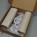 Small Lampshades Set of 2, Beige Linen Drum Lampshades, 8.66" Top x 8.66" Bottom x 7.87" High Lamp Shade, Lamp Shades Replacement for Table and Floor Lamps, Pendant Light, Handcrafted, Easy Assembly