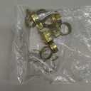 Amazing Drapery Hardware Cafe Rod Clip Rings 3/4 Inch Diameter, Durable Metal, 14 Pack, Brass - Fits 7/16" and 5/8" Diameter Rods