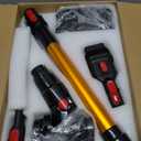 Tikom V500 Cordless Vacuum Cleaner for Home, 40000Pa/450W Stick Vacuum with LED Touch Screen, Charging Wall Dock, Anti-Tangle, Lightweight Handheld Vacuum for Pet Hair, Hard Floor, Carpet (Black & Gold)