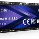 Aiibe 1TB NVMe M.2 SSD Internal Solid State Drive PCIe 4.0 M.2 2280 1TB SSD Read Speeds Up to 7450MB/s for Laptop, PC, Gaming, Video Editing, PS5