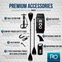 Roc Inflatable Stand Up Paddle Board with Premium SUP Paddle Board Accessories, Wide Stable Design, Non-Slip Comfort Deck for Youth & Adults
