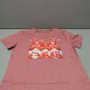 CQF Women Valentines Day Shirts Cute Gnome Love Heart T-Shirt Casual Lover Wife Day Tee Tops, Size L