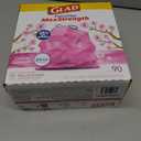 Glad Tall Kitchen Trash Bags 13 Gallon, MaxStrength Cherry Blossom Garbage Bags, Drawstring, 90 Count