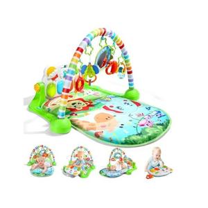 Baby Gym Play Mat, Play Piano Gym with Tummy Time Activity Mat, Musical Activity Center for Infants Toddlers
