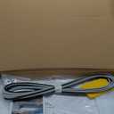 YESCAMP RV Awning Fabric Replacement Heavy Duty Weatherproof 4-Ply 18.5oz Vinyl Camper Awning Fabric - Universal Outdoor Canopy for Camper, Trailer, and Motorhome (Black Fade), Size: 15' (14'2" Fabric)