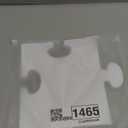 Glenmal 100 Pcs Large White Blank Puzzle Pieces Oversize White Blank Papers Puzzle Pieces Giant Piece for Adult to Draw and Write and Makes Huge Art Display