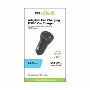 2 x Adaptive Fast Charging USB C Car Charger