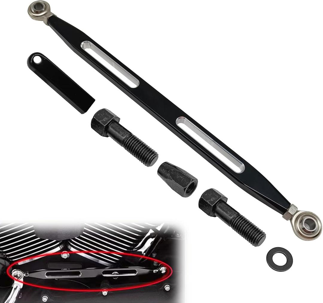 stymart Shift Linkage Gear Shifter Compatible with Harley Softail Dyna Street Glide Touring Road King 1980-2024 (Black)