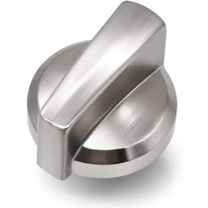 Funmit WB03X25796 Heavy Duty Burner Knob Exact Replacement for GE Range WB03T10326 (Stainless Steel)