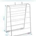 Yaomiao 2 Packs Deli Bag Dispenser Metal Grocery Bag Stand Plastic Grocery Bag Holder Portion Bag Dispenser White Coated Wire Bag Holder for Retail Store Home Restaurant, 9 x 6 x 12 Inch