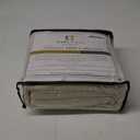 Clara Clark Flex Top King Sheets, 6 Piece Set - Hotel Luxury Sheets for Top Split King Bed, Super Soft Bedding Set, Head Split King Beige Cream