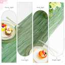 Eternal Beauty 6 Pack Sage Green Cheesecloth Table Runners - 35x120 in - 10FT Gauze Fabric Boho Table Decor - Rustic Sheer Wedding Runner for Baby Shower, Birthday Party & Special Events