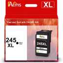 PG-245XL Black Ink Cartridge Replacement for Canon PG-245 PG-245XL 245XL Black Ink for PIXMA MX490 TR4520 TS3322 TR4522 TR4500 TS3122 TS3300 MX492 MG2522 TS3320 TS3100 Printer1 Black