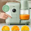 Bear Baby Food Maker with 18.5oz Dual-Layer Steam Baskets, OneStep Baby Food Processor Steamer Puree Blender Grinder Mills, Auto Cooking Grinding&Sterili-zing for Healthy Homemade Baby Food, BPA-Free, Green