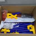 Arcade Basketball Game Set for Kids 3-12 Years Old, Kids Basketball Hoop with 4 Balls & Pump, Indoor Outdoor Sports Play Toys, Basketball Games Toys, for Boys Girls Teens (Blue)