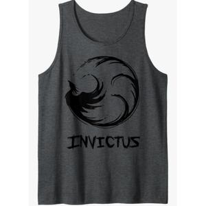 Invictus (Unconquerable) with Rising Phoenix Tank Top Size Medium