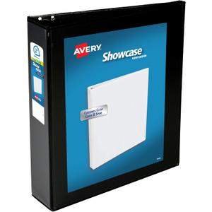 Avery Economy Showcase View 3 Ring Binder, 2 Inch Slant Rings, 1 Black Binder (19700)