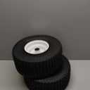 15x6.00-6 Rubber Lawn Mower Tire and Wheel, 2 Pcs Replacement 15x6-6nhs Riding Mowers Lawn Tire and Wheel with Bearing Bore 3/4", 3" Centered Hub