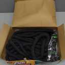 Flexi Hose Expandable Garden Hose with 8 Function Nozzle, 100FT - Lightweight Retractable Garden Hose, Water Hose - No-Kink Flexibility, 3/4 Inch Solid Brass Fittings and Double Latex Core (Black)