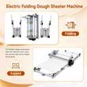 51.18"×22.44" Electric Foldable Dough Sheeter Roller Machine for Bakery