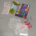 Face Painting Kit for Kids, 42 Colors Professional Face Paint Makeup Kit Non-Toxic Water Activated Facepaint Palette with Brush, Stencil, Sponge, Gem, for Party Halloween Christmas (42 Colors)