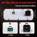 599-266 Front Climate Control Module (NO Rear Windshield Defogging), Compatible with 1999-2002 Chevy Avalanche Silverado Suburban Tahoe GMC Sierra Yukon, A/C Heater Air Conditioning Panel Unit,