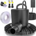 SZMP 3000L/H Automatic On Off Swimming Pool Cover Pump, with 2 Hose Adapters, 49.2ft Power Cord & 23ft Drainage Hose, Submersible Sump Pump for Pool, Hot Tubs, Water Beds
