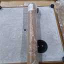 Patio Umbrella Base, 43lbs Outdoor Heavy Duty Square Concrete Stand, Fits 6-12ft Fringe Market Umbrella, Teak Brown