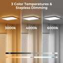 FULEN Motion Sensor Ceiling Light Fixture, Cordless Closet Light Battery Operated, Rechargeable Magnetic Mount LED Shower Light for Bathroom,Stairs,Garage,Hallway,3 Color Temperatures,Remote Control
